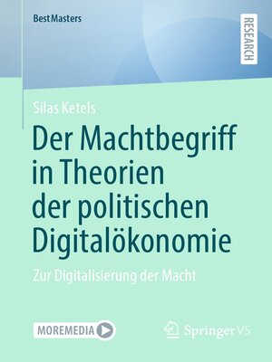 cover image of Der Machtbegriff in Theorien der politischen Digitalökonomie
